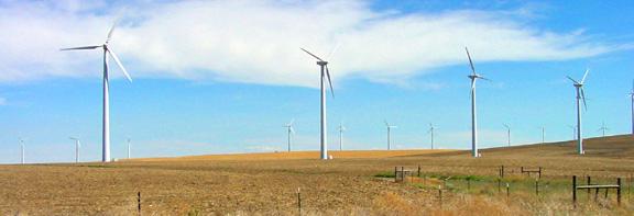Wind turbines near Condon, Oregon